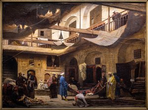 Der Teppichbasar im Khan Khalil in Kairo