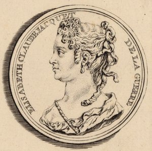 Porträt der Komponistin Elisabeth Claude Jacquet de La Guerre 1665-1729