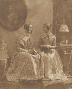 Die Frau und Tochter des Künstlers, 1846-49