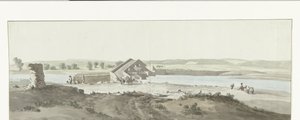 Ansicht der Canosa-Brücke über den Ofanto in Apulien (Voyage en Italie, en Sicile et à Malte - 1778)
