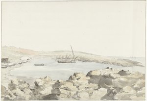 Ansicht des Hafens von Luogo Vivo (Voyage en Italie, en Sicile et à Malte - 1778)