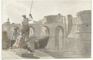 Neuer Festungsgraben der Festungswerke in Tarent (Voyage en Italie, en Sicile et à Malte - 1778)