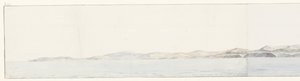 Panorama mit Agrigento und der Küste (Voyage en Italie, en Sicile et à Malte - 1778) von Louis Ducros
