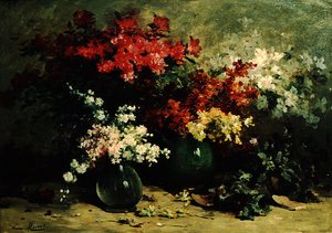 Stillleben mit Frühlingsblumen
