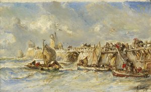 Landungssteg am Pier, ca. 1860