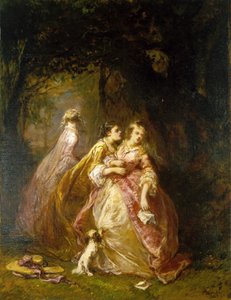Der Brief von Louis Eugene Gabriel Isabey