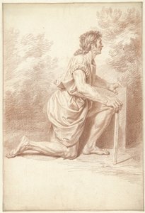 Kniender Mann, nach rechts von Louis Fabritius Dubourg