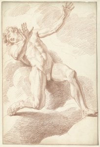 Männlicher Akt, liegend von Louis Fabritius Dubourg