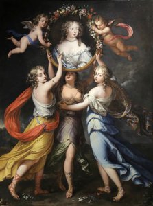 Françoise-Athénaïs de Rochechouart, Marquise de Montespan 1640-1707, zweite Hälfte des 17. Jahrhunderts von Louis Ferdinand Elle the Younger