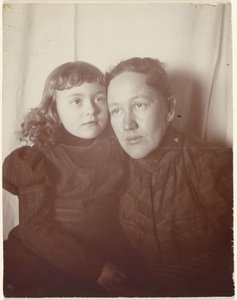 [Porträt einer Frau und eines Mädchens] von Louis Fleckenstein