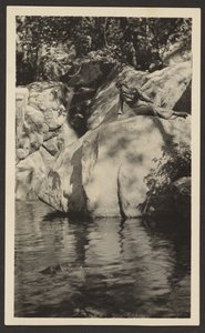 Frau am Seeufer von Louis Fleckenstein