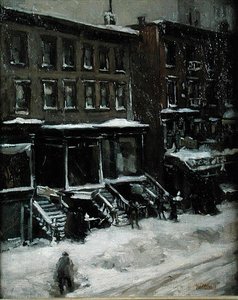 Eine Straßenszene in New York