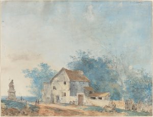Landschaft von Louis Gabriel Moreau the Elder