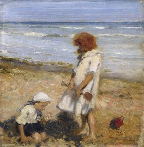 Spielen am Strand von Louis Ginnett