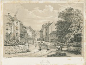 Eccleshall Village von Louis Haghe