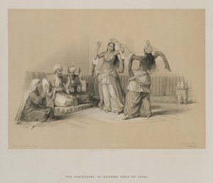 Ägypten und Nubien, Band III: Tänzerinnen in Kairo von Louis Haghe