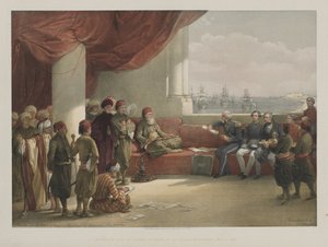 Ägypten und Nubien, Band III: Interview mit dem Vizekönig von Ägypten, in seinem Palast, Alexandria, 1848
