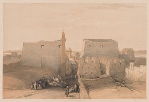 Ägypten und Nubien: Band II - Nr. 38, Große Eingänge zum Tempel von Luxor, 1838