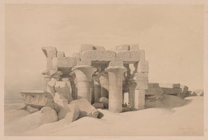 Ägypten und Nubien: Band II - Nr. 42, Ruinen von Kom Ombo, 1838 von Louis Haghe