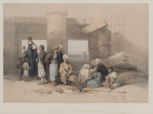 Ägypten und Nubien, Band II: Eingang des Tempels von Amun, Theben