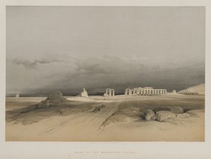 Ägypten und Nubien, Band II: Ruinen des Memnoniums, Theben von Louis Haghe