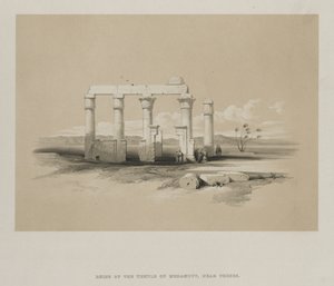 Ägypten und Nubien, Band II: Ruinen des Tempels von Madamoud, in Theben, 1847