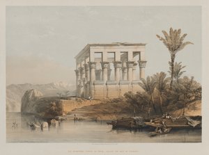 Ägypten und Nubien, Band II: Der Hypäthral-Tempel in Philae, genannt das Bett des Pharao, 1848 von Louis Haghe