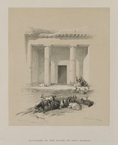 Ägypten und Nubien, Band I: Eingang zu den Höhlen von Beni-Hasan
