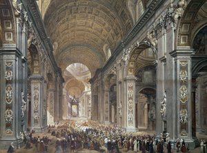 Das Innere von St. Peter, Rom, 1867