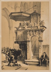 Skizzen in Belgien und Deutschland, Erste Serie, Kanzel im Dom von Trier