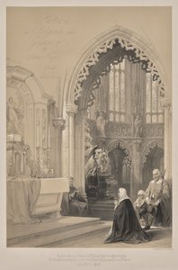 Skizzen in Belgien und Deutschland, Zweite Serie: Nr. 1 - Titelblatt - St. Jacques, Lüttich von Louis Haghe