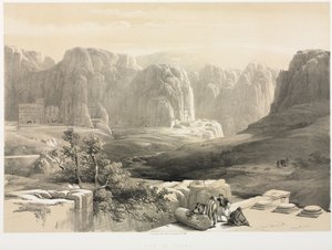 Das Heilige Land, Syrien, Idumäa, Arabien, Ägypten & Nubien Bd. III: Petra, Blick nach Süden, 1842