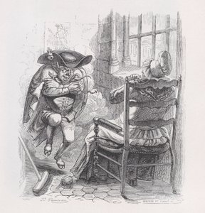 Der kleine rote Mann aus Die vollständigen Werke von Béranger von Louis Henri Brevière, Cesar Auguste Hebert