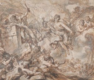 Juno befiehlt Aeolus, die Winde zu entfesseln