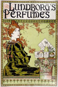 Werbung für den Duft „Lundborg“ - von Rhead, um 1895 von Louis John Rhead