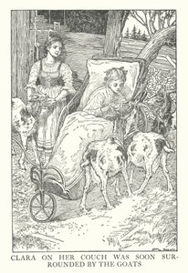 Illustration für Heidi von Johanna Spyri von Louis John Rhead