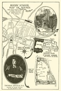 Illustration für Tom Browns Schulzeit (Gravur) von Louis John Rhead