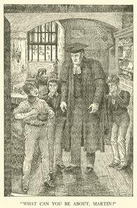 Illustration für Tom Browns Schulzeit (Gravur) von Louis John Rhead