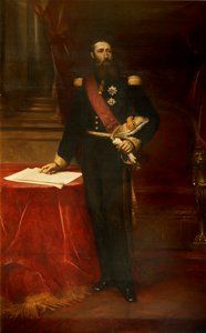 Porträt von Leopold II. 1835-1909, König der Belgier, ca. 1870