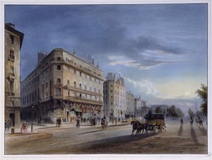 Boulevard des Italiens - in „Paris en 1837“ von Arnout von Louis Jules Arnout
