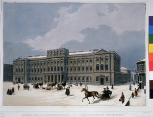 Der Mariinski-Palast auf dem Isaaksplatz in St. Petersburg von Louis Jules Arnout