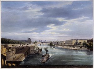 Le pont Royal - in „Paris en 1837“