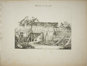 Mühle in Gravelle, II von Louis Jules Frederic Villeneuve