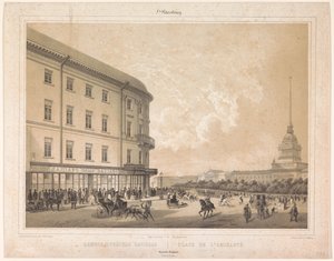 Ansicht des Admiralitätsplatzes in Sankt Petersburg