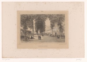 Blick auf den Jardin des Plantes von Louis Julien Jacottet
