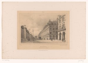 Ansicht der Rue de Rivoli von Louis Julien Jacottet