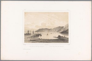 Blick auf den Hafen von Mölle von Louis Julien Jacottet