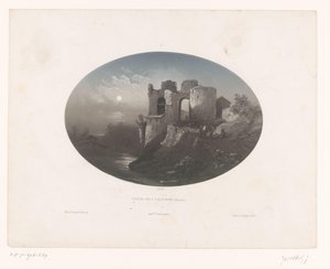 Ansicht der Ruine der Burg der Vier Heemskinderen