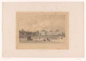Blick auf das Palais du Luxembourg vom Jardin du Luxembourg
