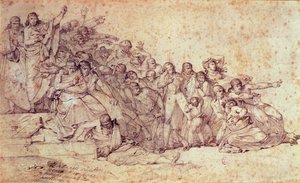 Massaker an den Patrioten auf dem Champ de Mars von Louis Lafitte